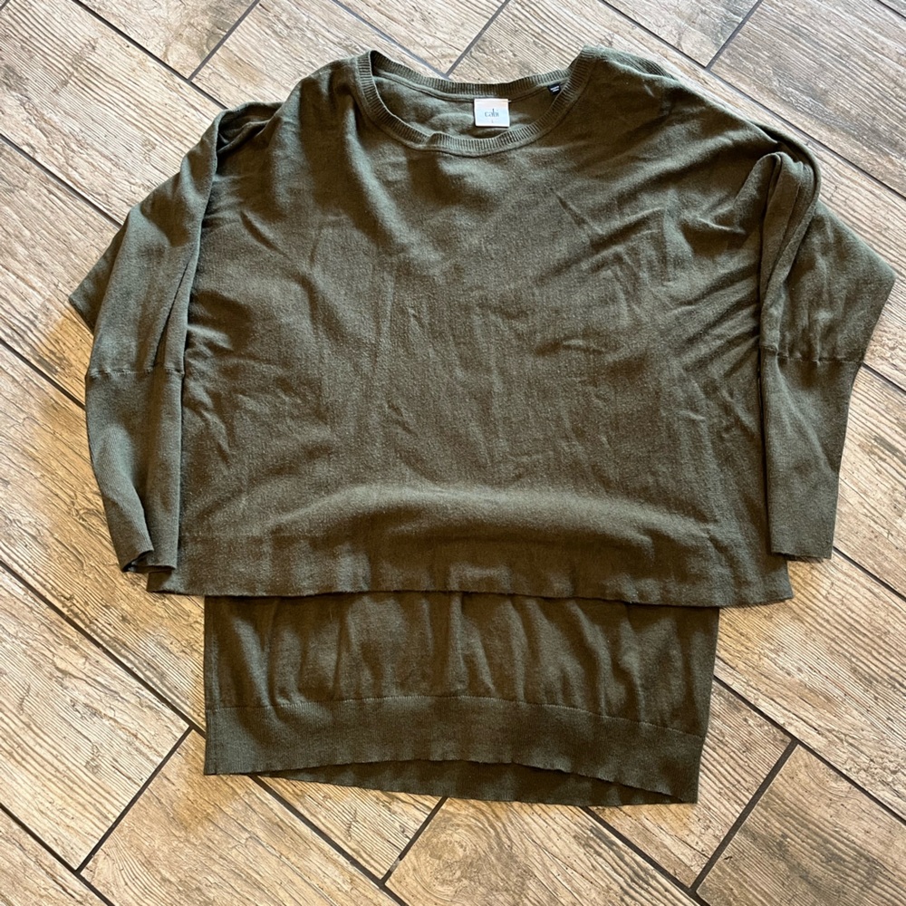 CAbi Twofer - Olive Green - Gently Worn - Large